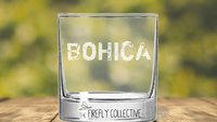 BOHICA Laser Engraved 10 oz Old Fashion/ Whiskey/ Rocks Glass -Perfect for Gift for Groomsman, Dad, Grandpa, Military Phonetics Alphabet