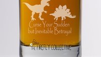 Curse Your Sudden But Inevitable Betrayal Firefly Serenity Inspired 10 oz Old Fashion/ Whiskey/ Rocks Glass - Browncoat, Wash, SciFi, Space