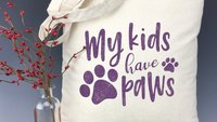My Kids Have Paws Light Weight Tote Bag - Mom Gift, Dog Mom, Introvert, Pet Mom, Mom of Dogs, Fur Mom, Christmas, Cat Mom, Cat Lover