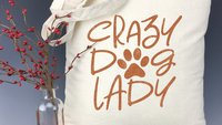 Crazy Dog Lady Light Weight Tote Bag - Mom Gift, Dog Mom, Introvert, Pet Mom, Mom of Dogs, Fur Mom, Christmas, Dog Lover