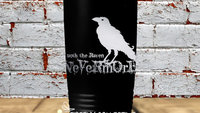 Quoth the Raven Nevermore Poe 20 oz SS Tumbler (Travel Mug) Laser Engraved -  Classic Literature, Poetry, Bibliophile, Gothic