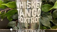 Whiskey Tango Foxtrot Laser Engraved Pint Pub Glass- Military Alphabet Phonetics, WTF, Dad Gift, Father's Day, Army, Navy, Marine, Air Force