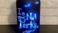 I'm Not Perky Laser Engraved Bottle - Edgar Allen Poe, The Raven, Bibliophile, Halloween, Humorous