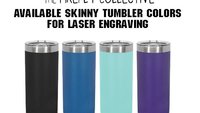 Only the Brave Teach 22oz Skinny Stainless Steel Tumbler (Travel Coffee Mug) Laser Engraved - Teacher Gift, Christmas