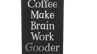 Coffee Make Brain Work Gooder 22oz Skinny or 20oz Stainless Steel Tumbler (Travel Coffee Mug) Laser Engraved - Coffee or Tea Lover Humor
