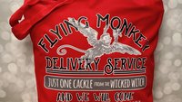 Quick Ship - Flying Monkey Delivery Service Wizard of Oz Inspired Light Weight Color Tote Bag - Wicked Witch, Little Dog, Carry You Away