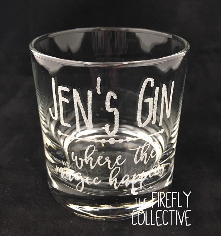 Old Fashion / Rock Whiskey Glass Custom Laser Engraved with Your Logo, Monogram or other Graphic - 10 oz -Perfect for Groomsman's Gift