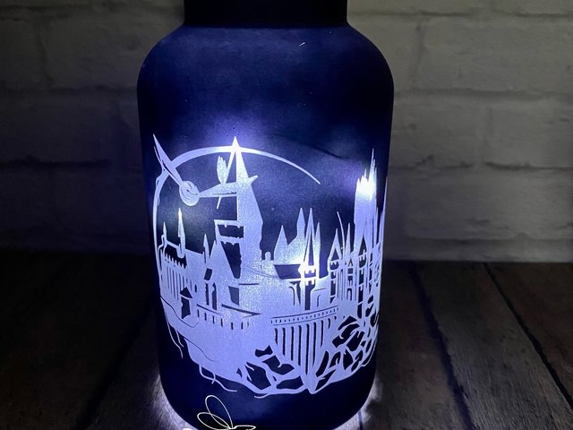 Hogwarts Castle Engraved Bottle - Harry Potter