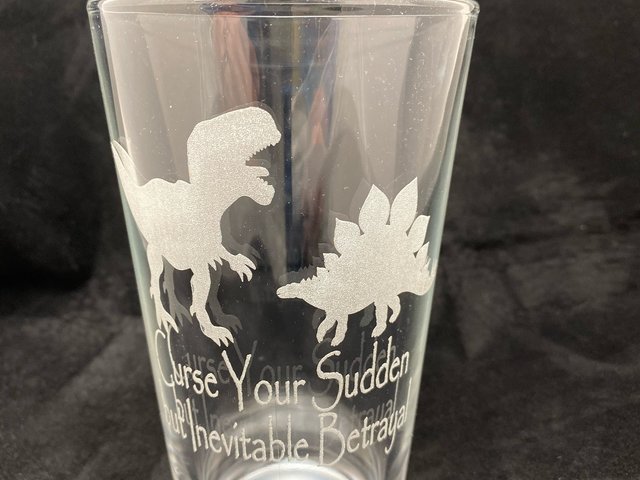 Curse Your Sudden But Inevitable Betrayal Firefly Serenity Inspired  Laser Etched onto 16 oz Pint Pub Glass - Browncoats, Wash, Dinosaurs